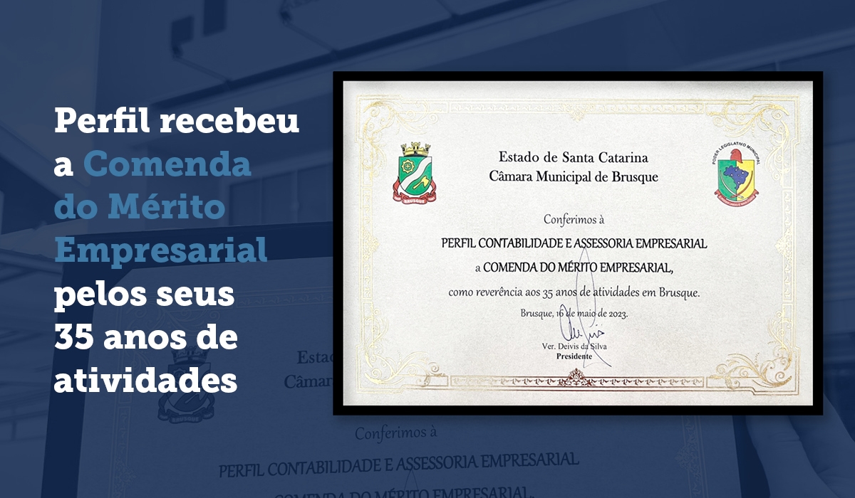 Perfil recebe homenagem da Cmara Municipal de Brusque